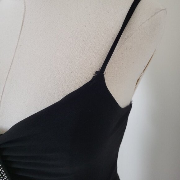 Y2K Fairy Midi Prom Dress Drop Waist Sleeveless Spaghetti Straps Tank - Picture 9 of 13